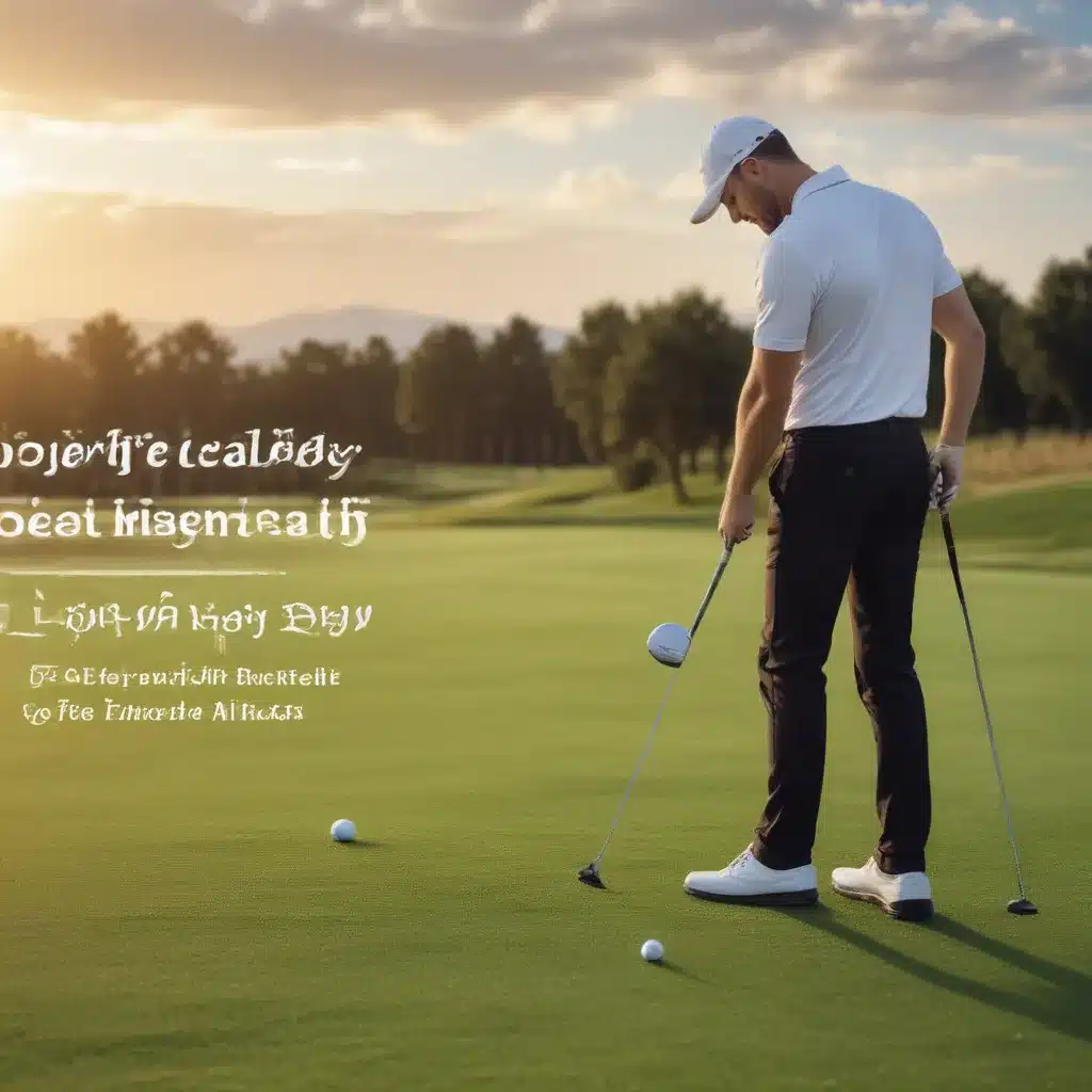 Design your Ideal Golf Day